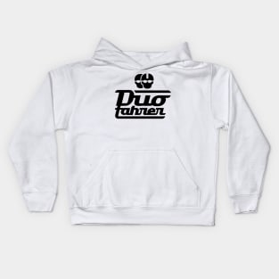 Duo driver logo v.2 (black) Kids Hoodie